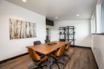 The Clubhouse loft has a conference room for guest use.